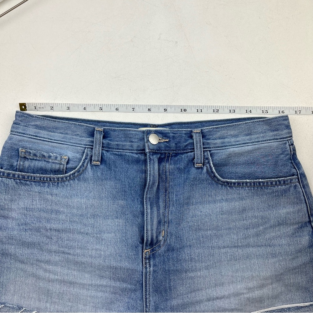 L'AGENCE's high-rise Jazz denim shorts - Picture 4 of 9